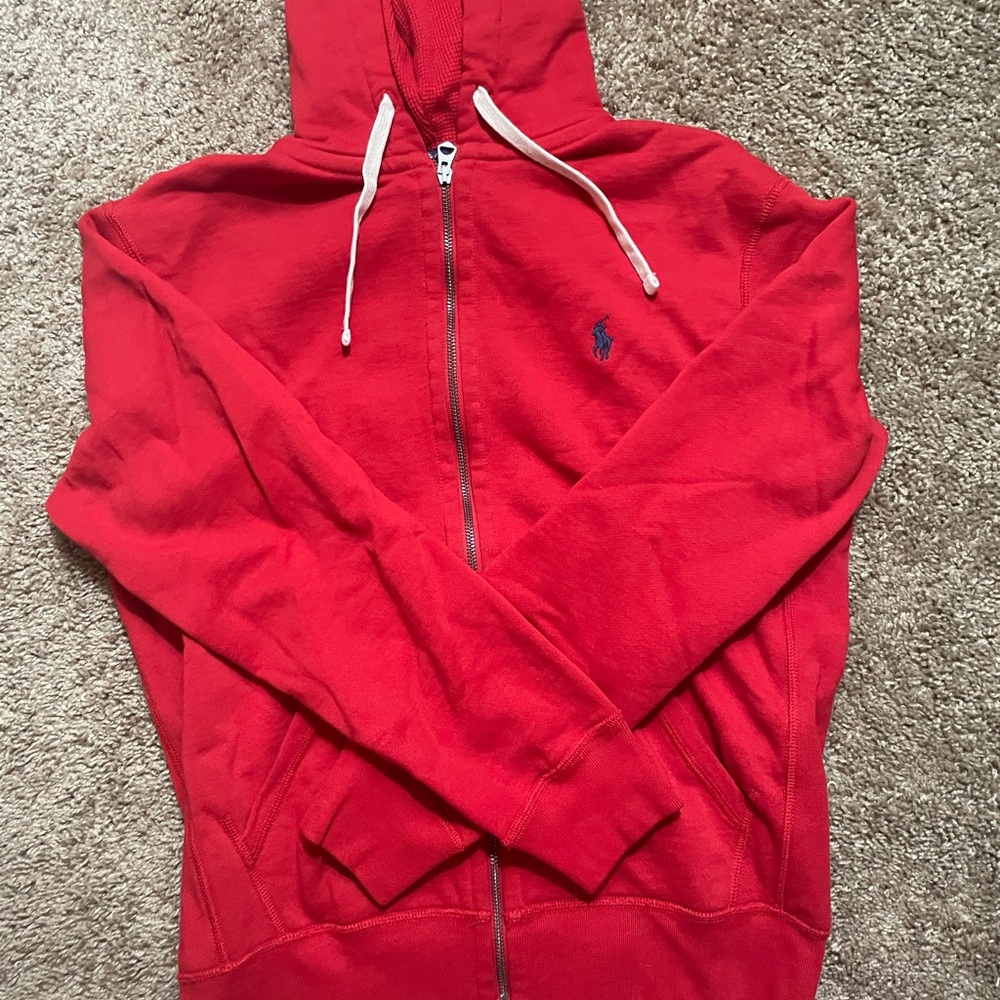 Men's Red Hoodie Sweater